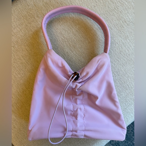 STAUD Felix Shoulder Bag - Nylon - Elegant Lavender Women's Bag - Picture 2 of 7